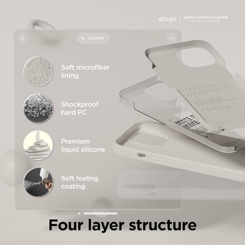 elago iPhone 15 Case Liquid Silicone